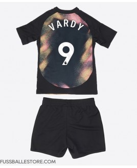 Günstige Leicester City Jamie Vardy #9 Auswärts Trikotsatzt Kinder 2024-25 Kurzarm (+ Kurze Hosen)